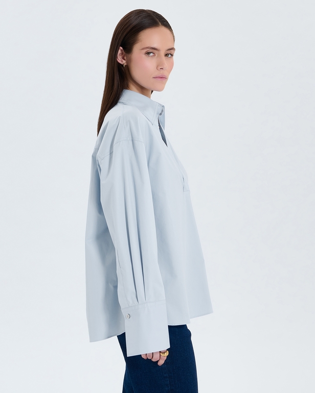Caprice shirt Sky blue poplin shirt ZAPA