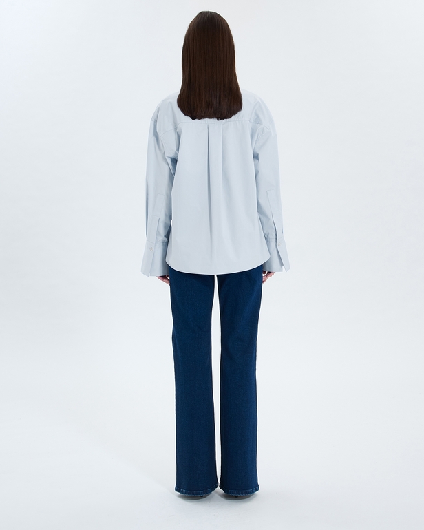 Caprice shirt Sky blue poplin shirt ZAPA
