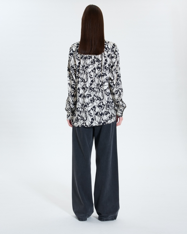 Tiberina shirt Flowy floral print blouse ZAPA