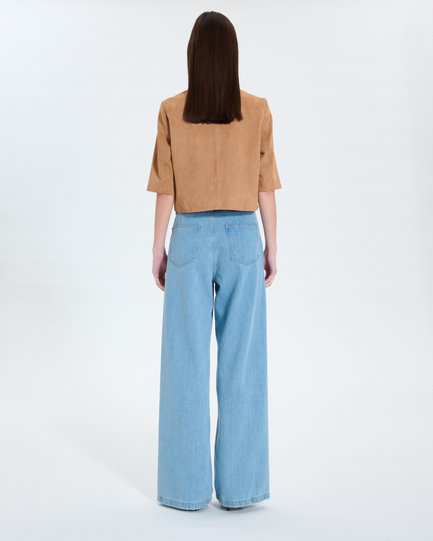 Celina shirt Short beige shirt ZAPA