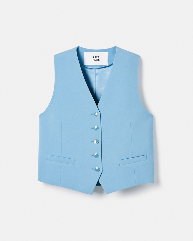 Gianno vest Blue sleeveless vest ZAPA