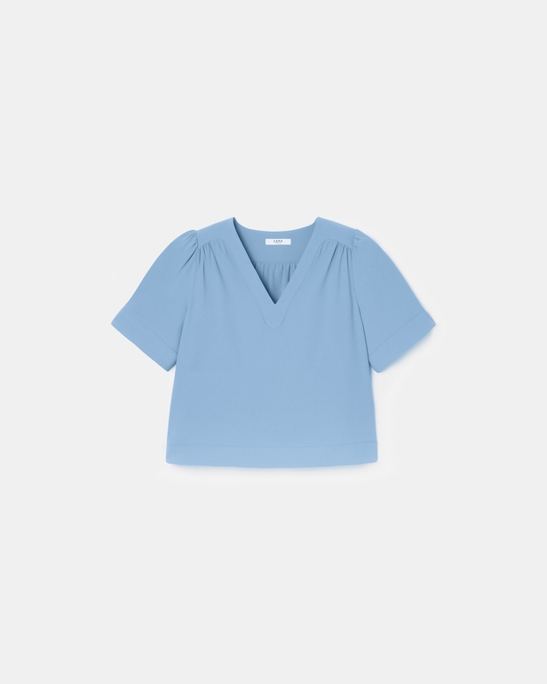 Top Tahiel Blue flowing top ZAPA