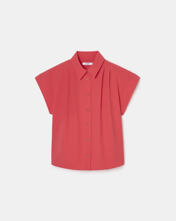 Top Tarina Coral short-sleeved shirt ZAPA