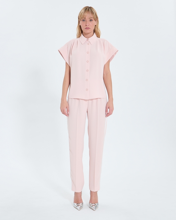 Top Tarina Nude short-sleeved shirt ZAPA
