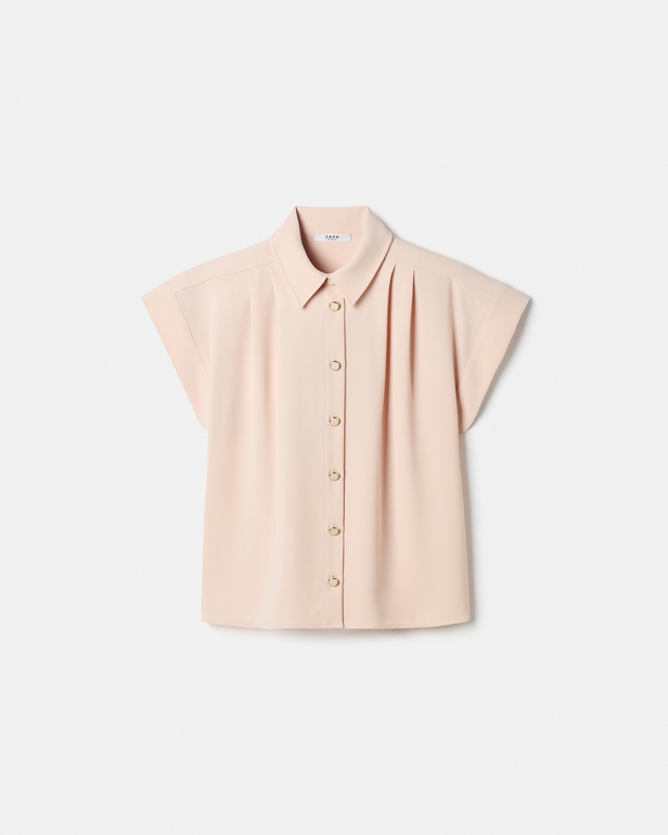 Top Tarina Nude short-sleeved shirt ZAPA