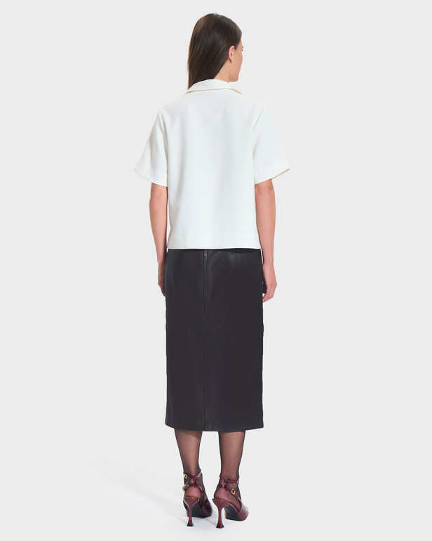 Top Tendresse Ecru flowing shirt top ZAPA