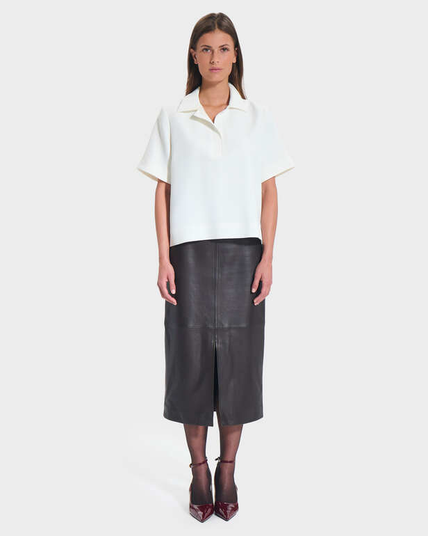 Top Tendresse Ecru flowing shirt top ZAPA