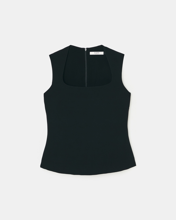Top Thea Black fitted top ZAPA