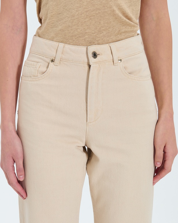 Jean PamCrop Beige cropped jeans ZAPA