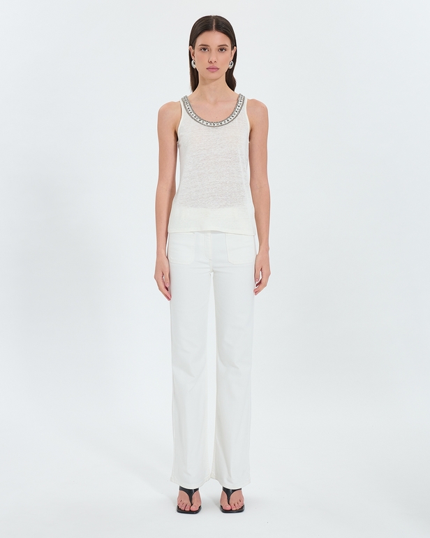 Pocket Jeans Ecru flared jeans ZAPA