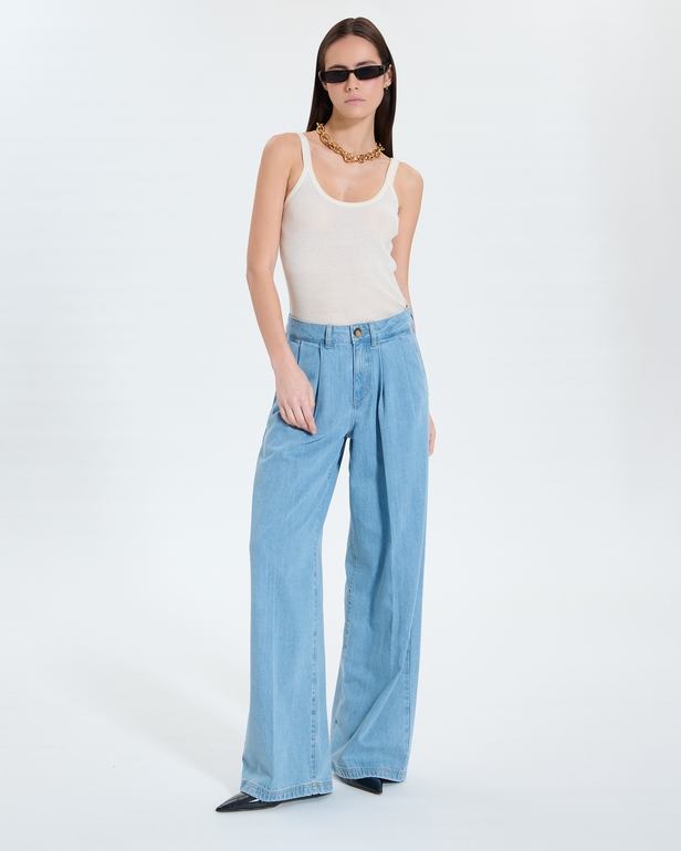 Prince Jeans Light blue palazzo jeans ZAPA