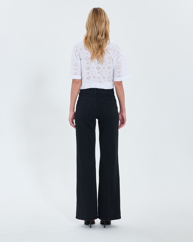 Jessie Jeans Black stone palazzo jeans ZAPA