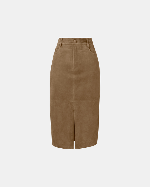 Jayne Skirt Khaki pencil skirt ZAPA