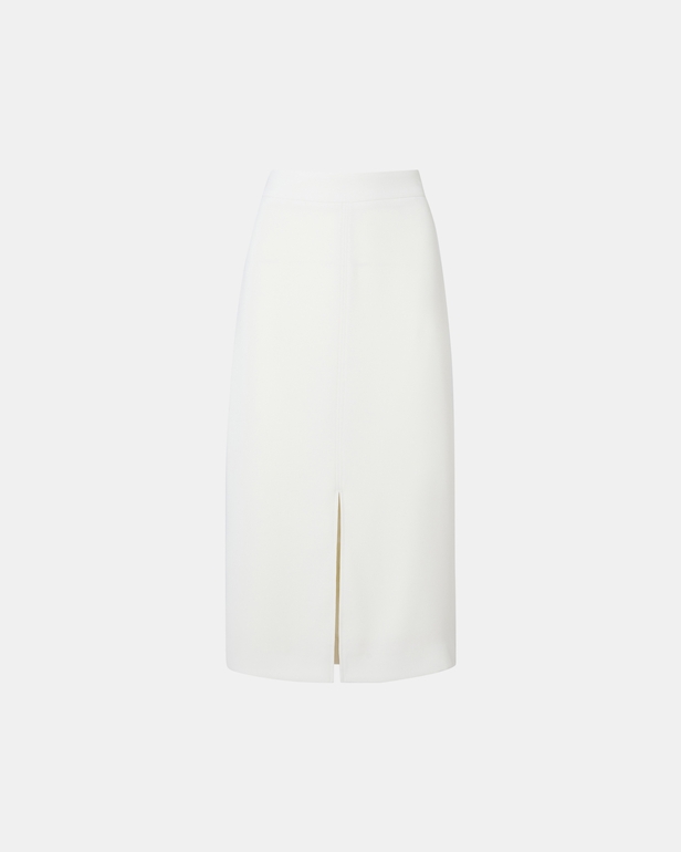 Jali skirt Ecru pencil skirt ZAPA
