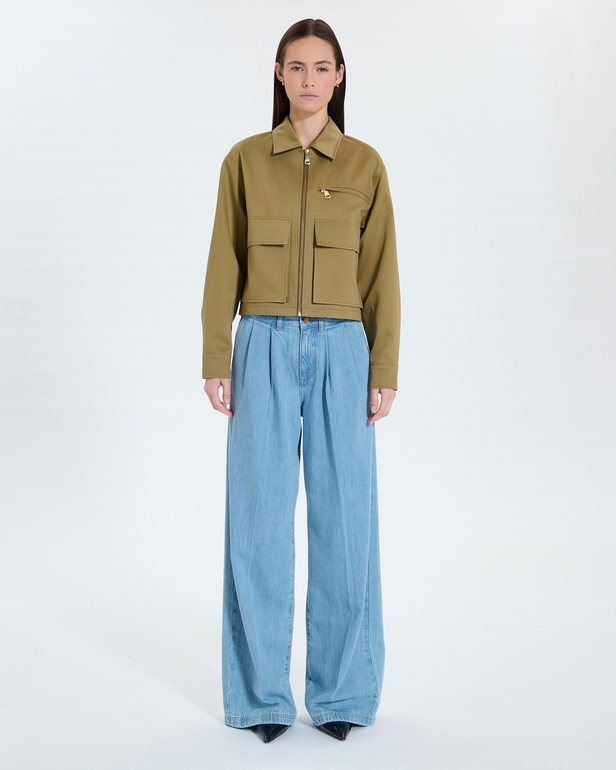Maloa Jacket Short khaki coat ZAPA
