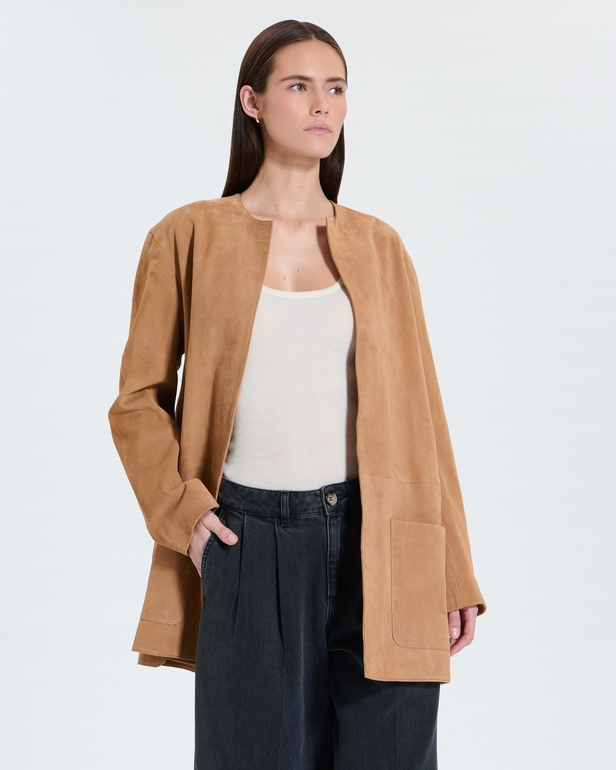 Manoa Coat Mid-length beige coat ZAPA