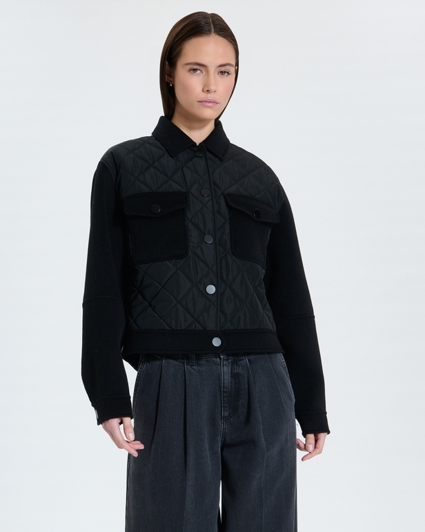 Malo coat Short black coat ZAPA