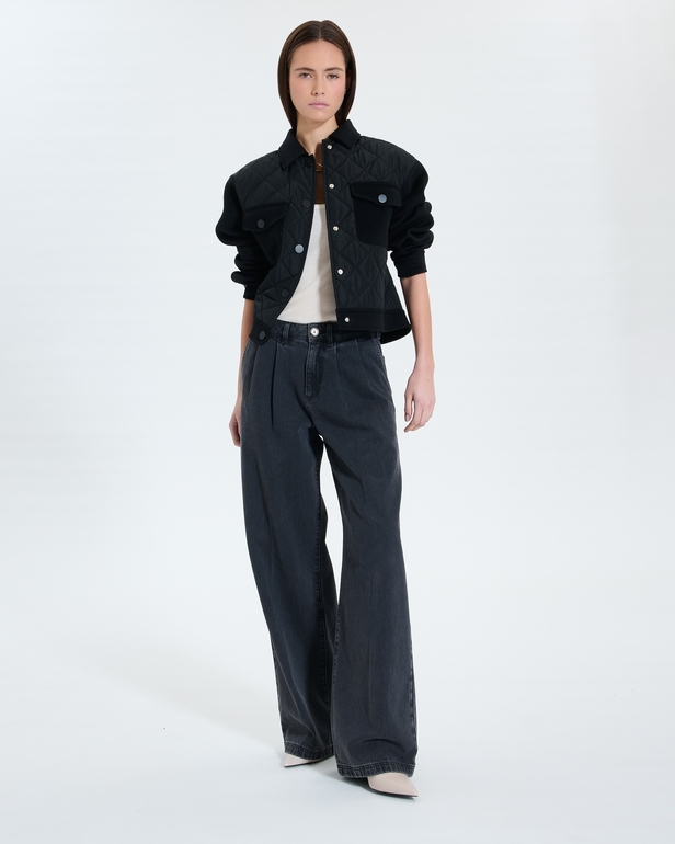 Malo coat Short black coat ZAPA