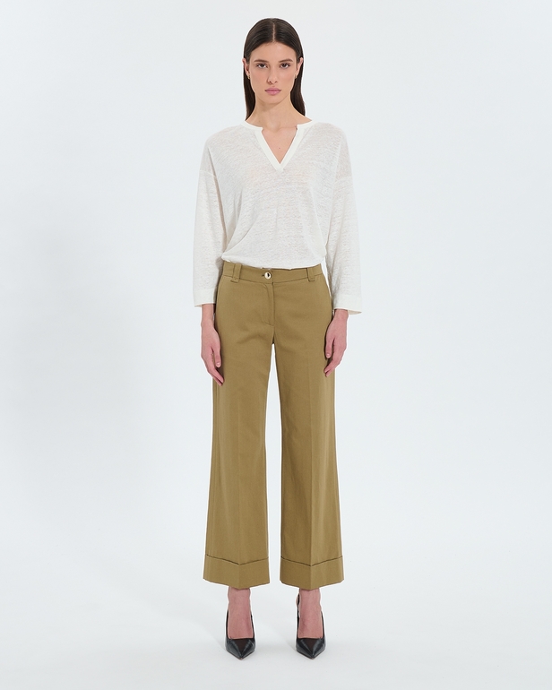Parly pants Flowy khaki pants ZAPA