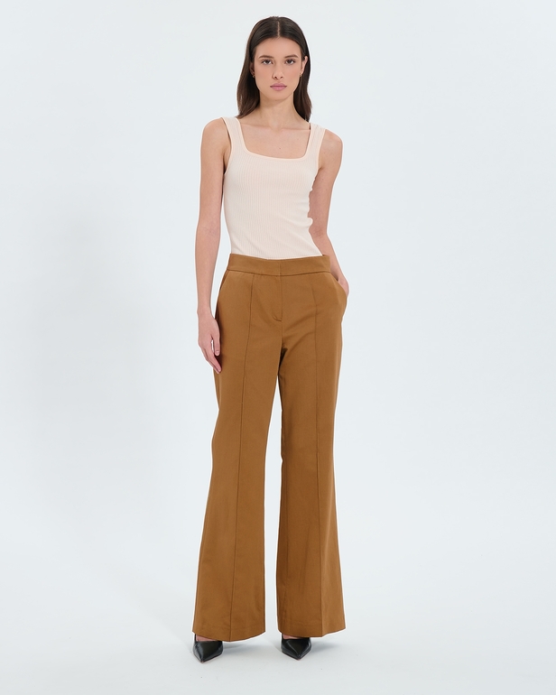 Pervenche Pants Tobacco flowing pants ZAPA