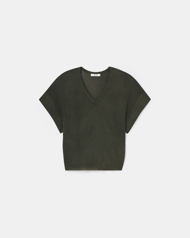 Pradelv sweater Khaki sleeveless sweater ZAPA