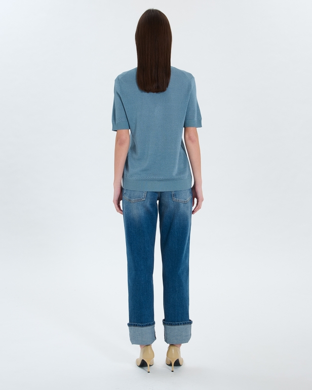 Namika sweater Blue V-neck sweater ZAPA
