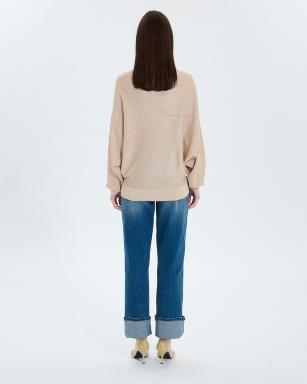 Namanda sweater Champagne boat neck sweater ZAPA