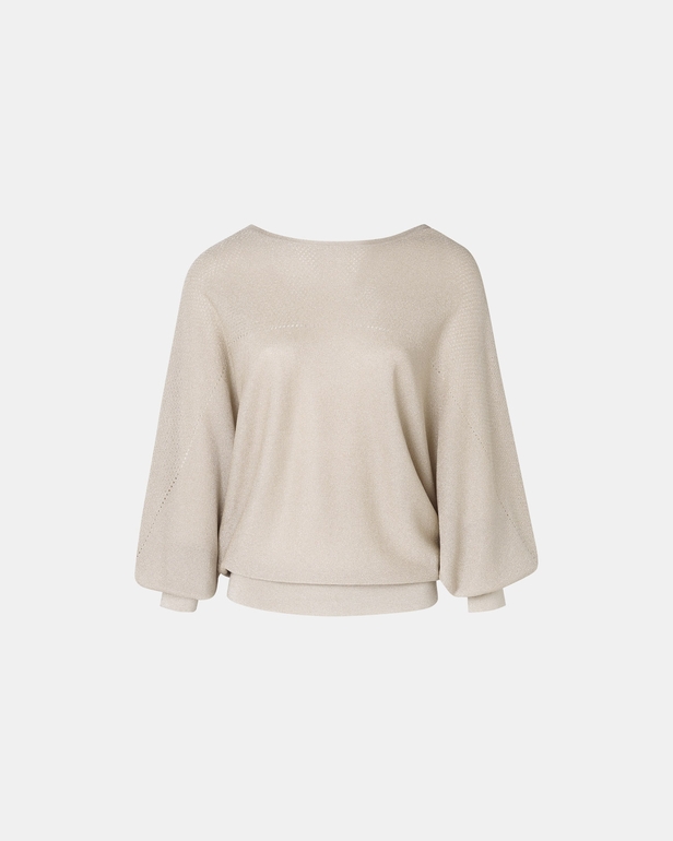 Namanda sweater Champagne boat neck sweater ZAPA