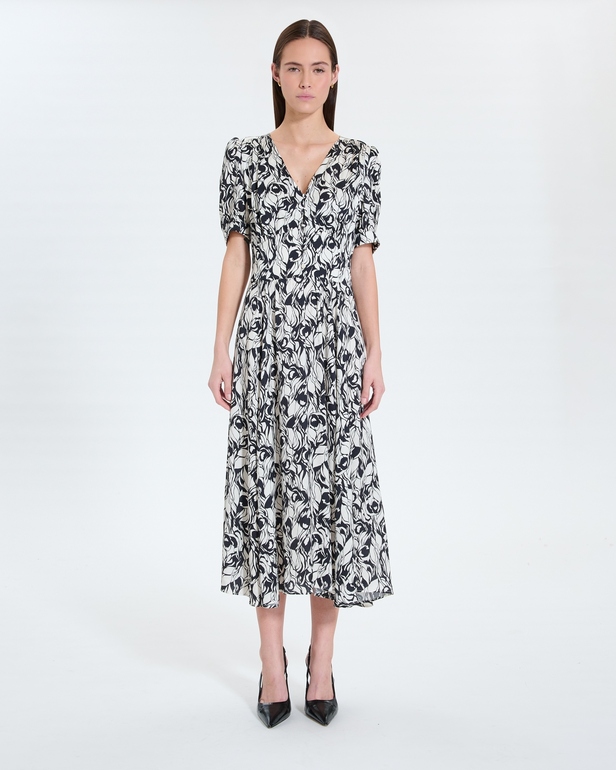Rafinita dress Floral print flared maxi dress ZAPA