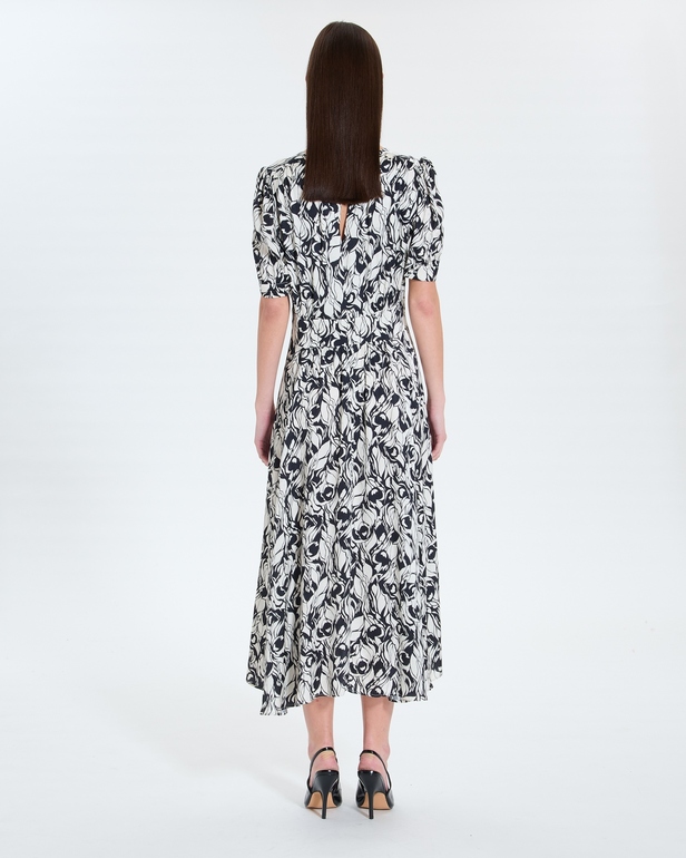 Rafinita dress Floral print flared maxi dress ZAPA