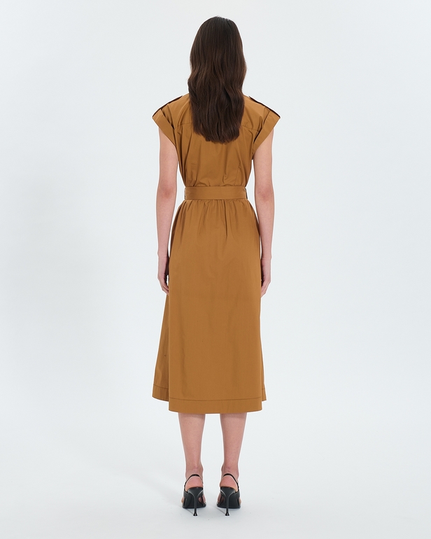 Riyad dress Tobacco shirt dress ZAPA