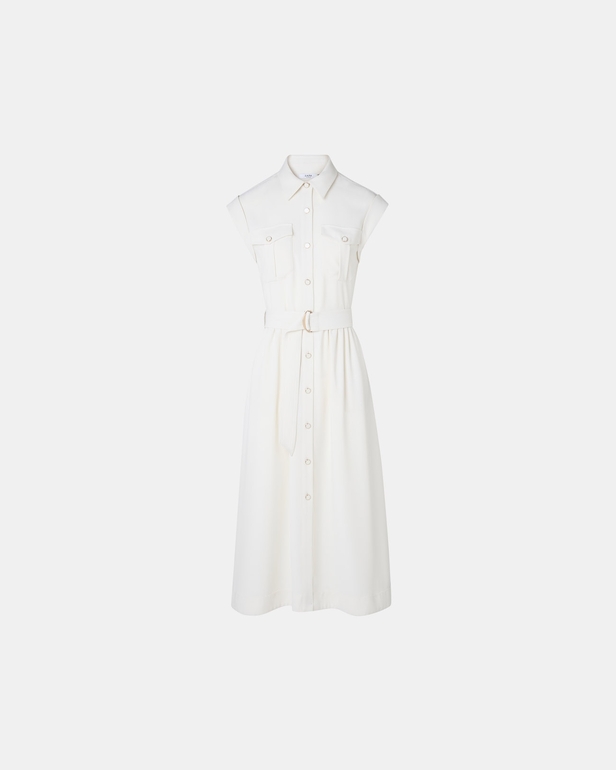 Ryad dress Ecru midi safari dress ZAPA