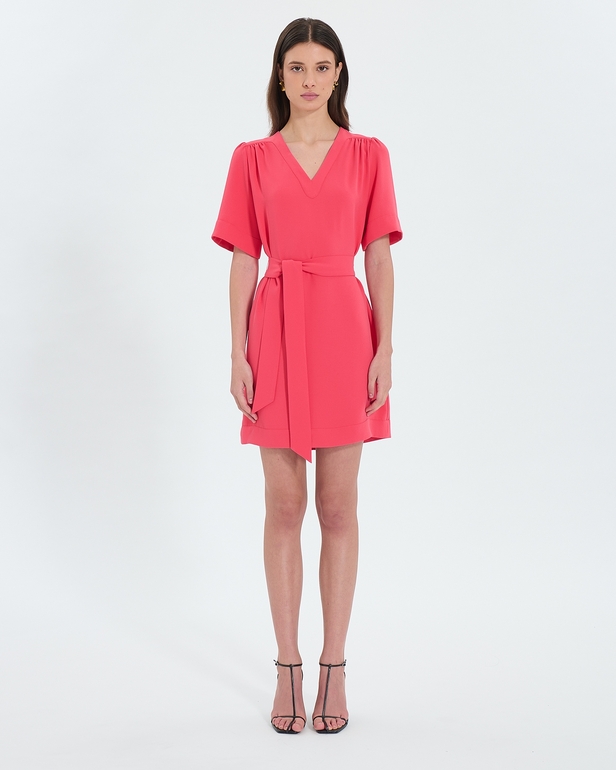 Retie dress Coral fitted straight dress ZAPA