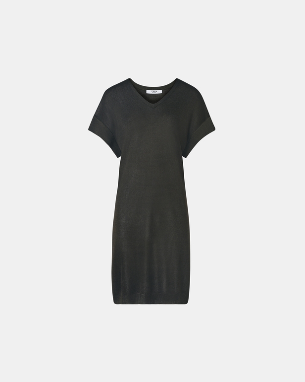 Rady Knit Dress Khaki fine knit dress ZAPA