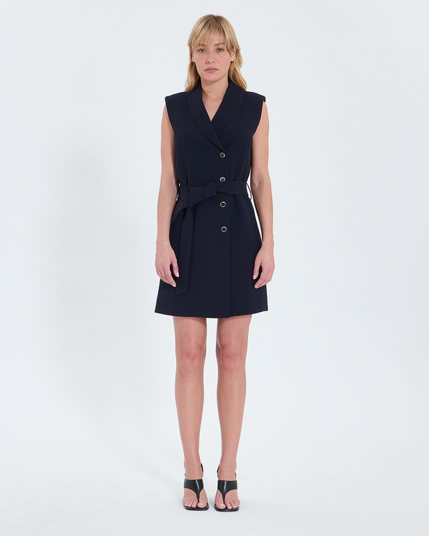 Ramille dress Nocturnal crepe wrap dress ZAPA