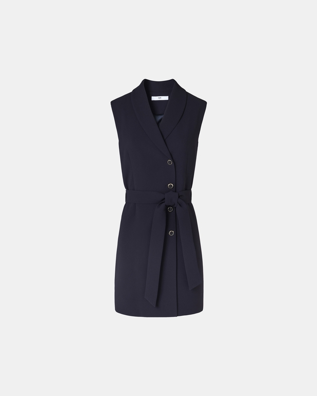 Ramille dress Nocturnal crepe wrap dress ZAPA