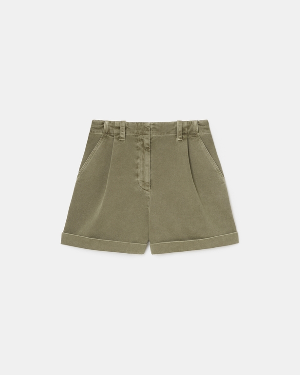 Savanna shorts Khaki denim shorts ZAPA