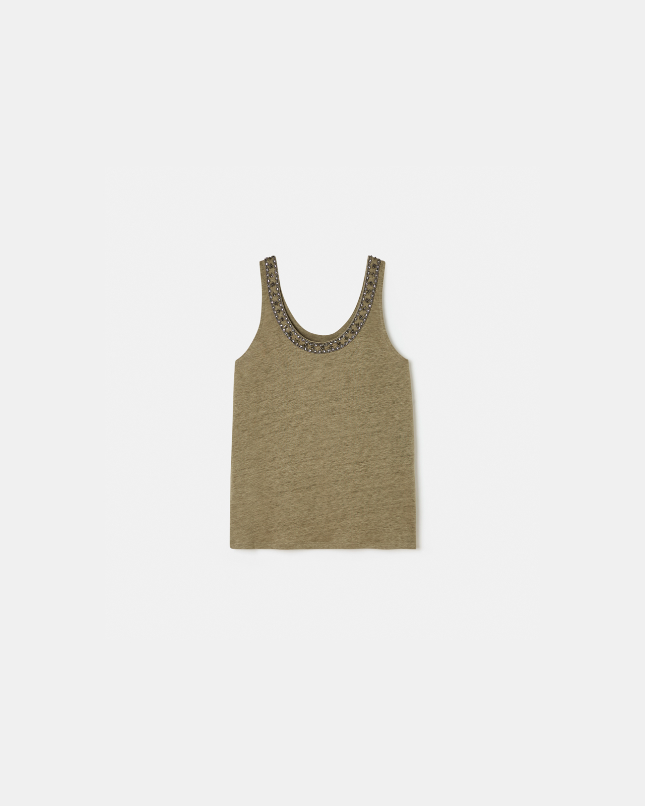 Top Tada Khaki tank top ZAPA