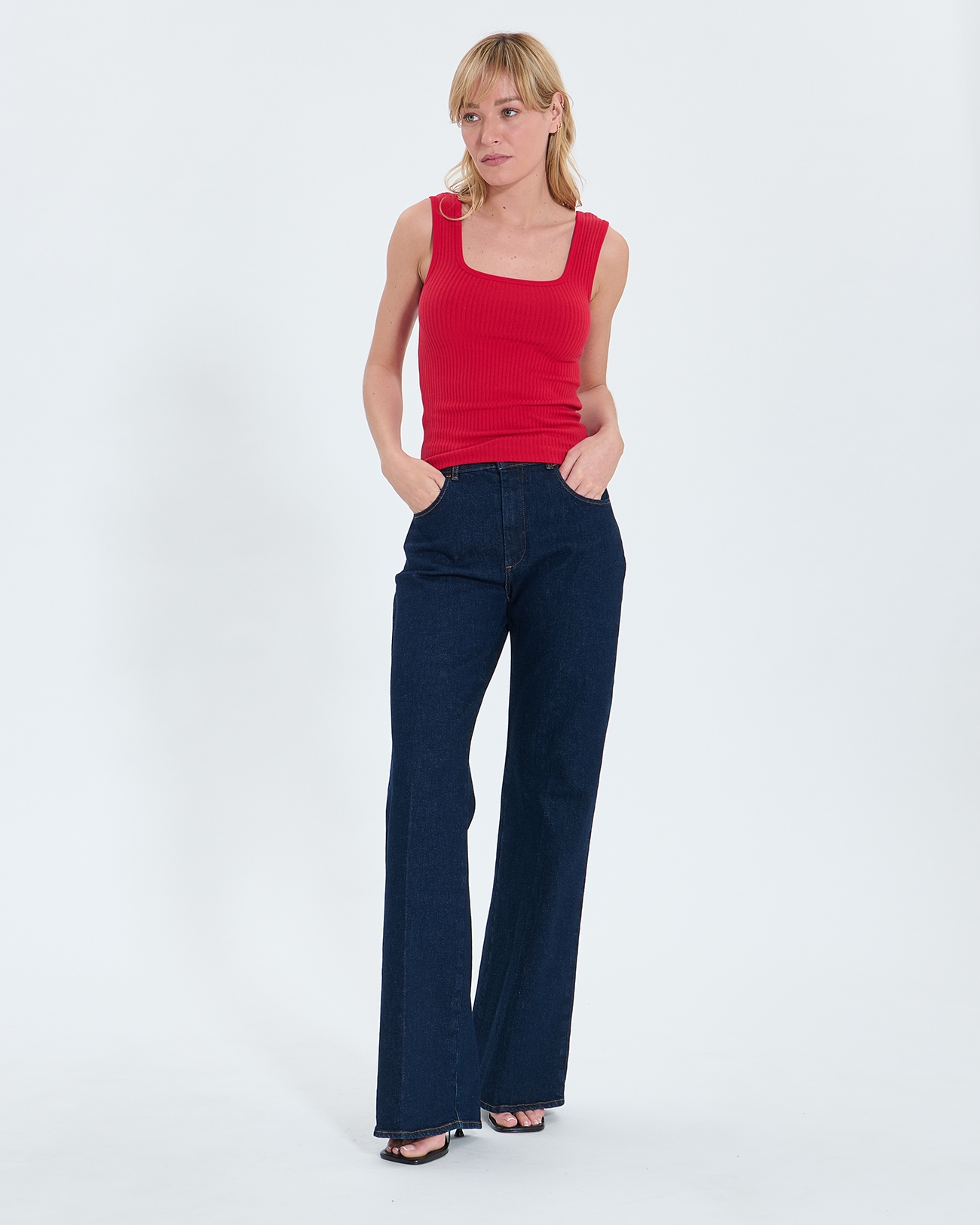 Top Torride Red knit tank top ZAPA