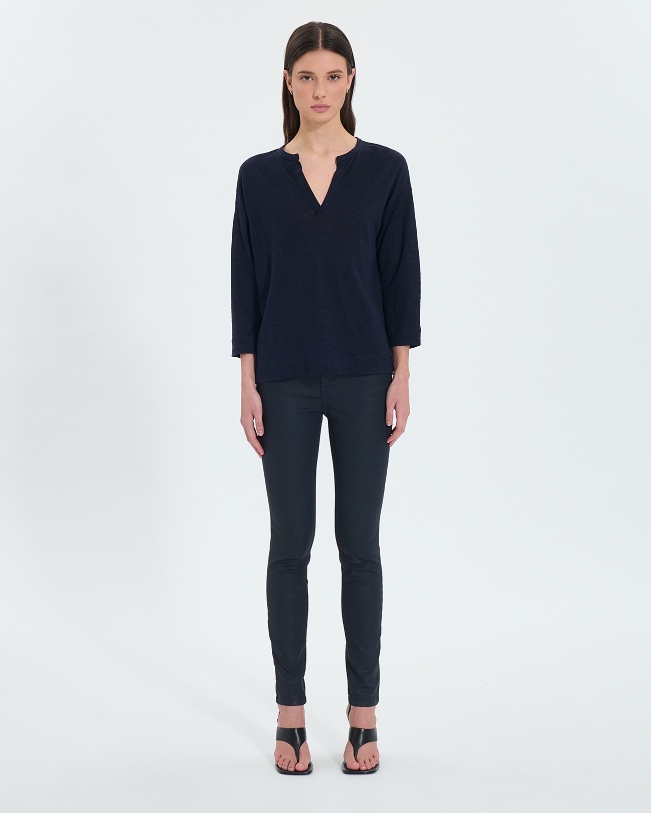 Top Jersey Tilleul Nighttime 3/4 sleeve top ZAPA