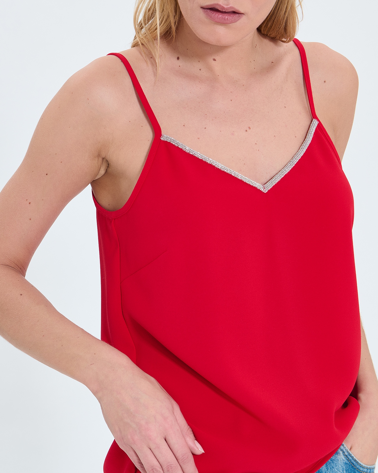 Top Tobera Red tank top ZAPA