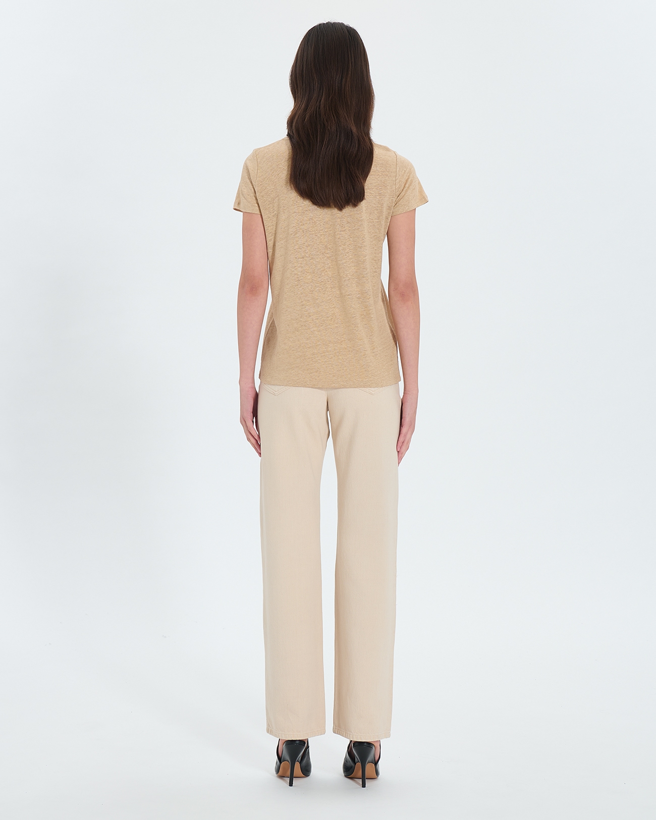 Top Tasmanie Beige jersey top ZAPA