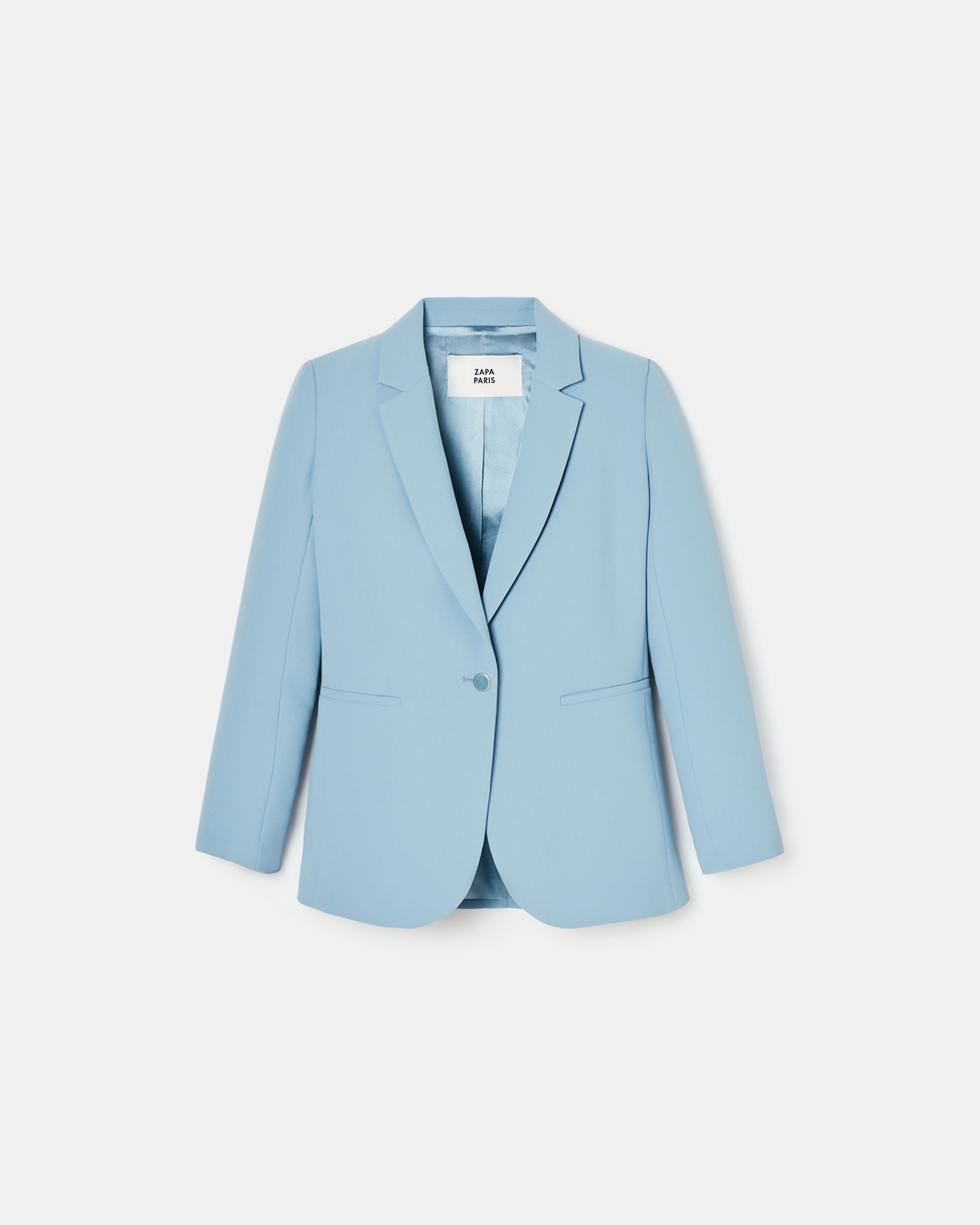 Victorina jacket Blue crepe suit jacket ZAPA