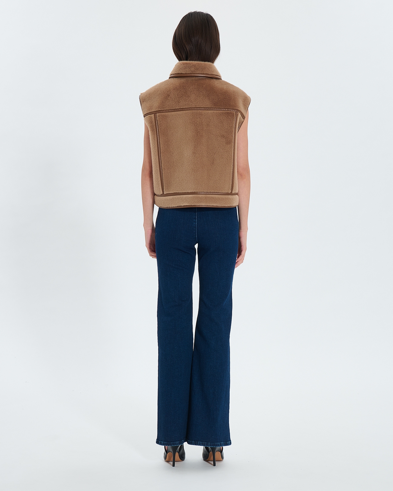 Monjo Jacket Camel sleeveless jacket ZAPA