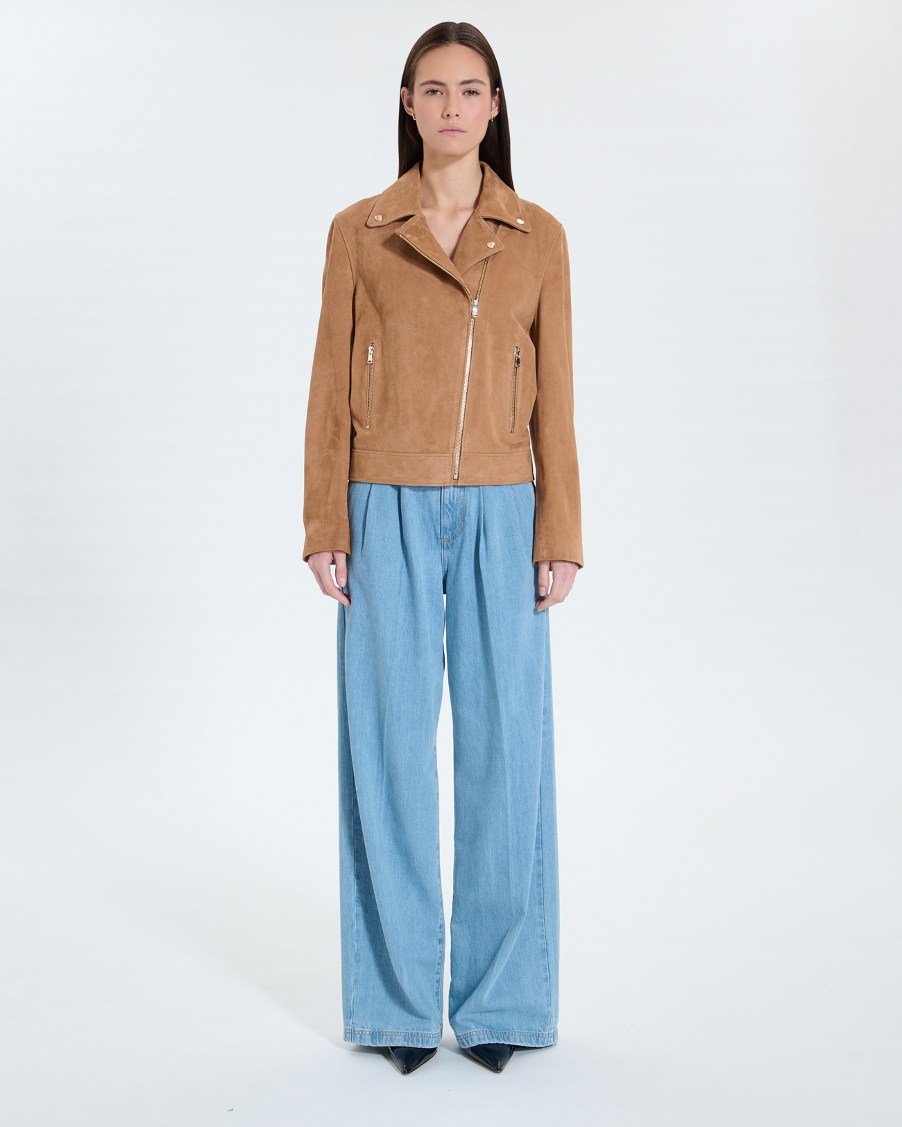 C Hancore Jacket Beige suede perfecto ZAPA