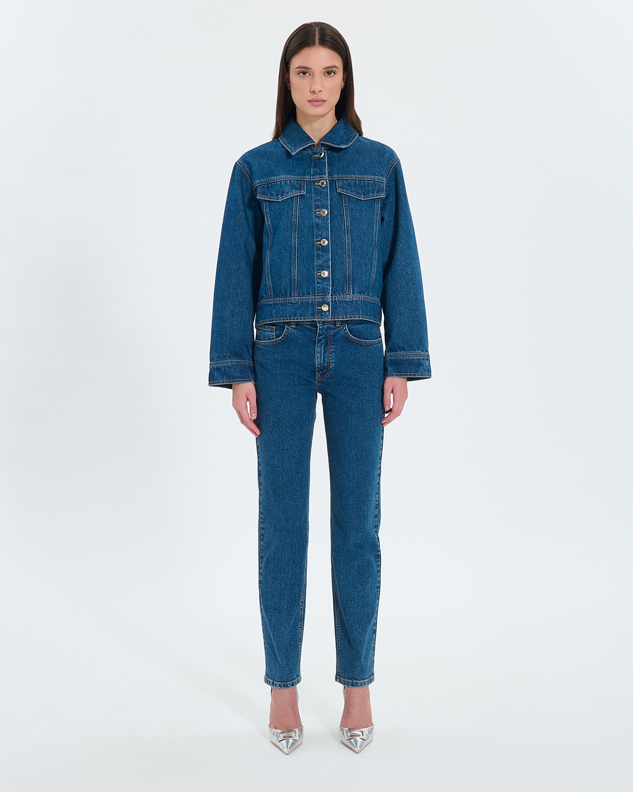 Monge jacket Baby blue denim jacket ZAPA