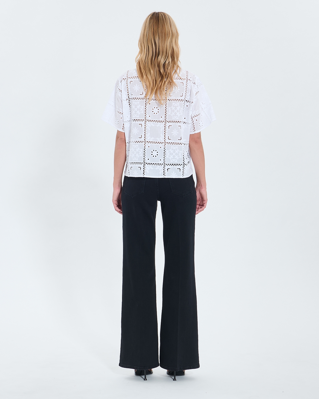 Top Trevor Top in ecru English embroidery ZAPA