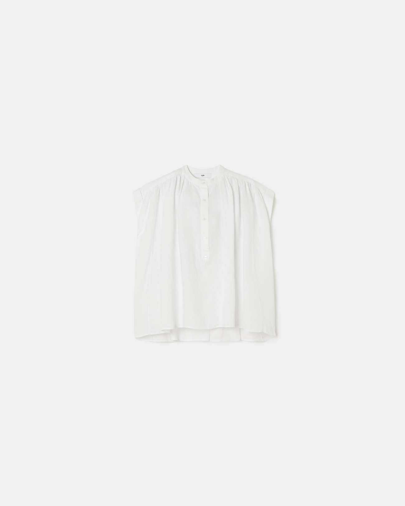 Caty Shirt White flowy cotton shirt ZAPA