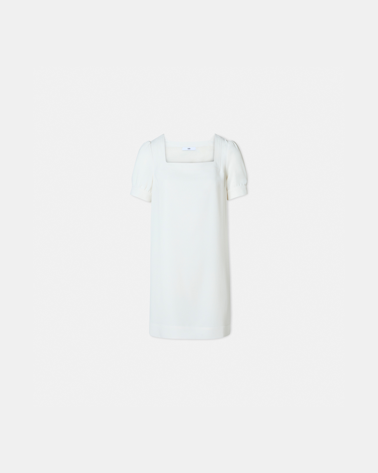 Rina dress Straight dress in ecru crepe ZAPA