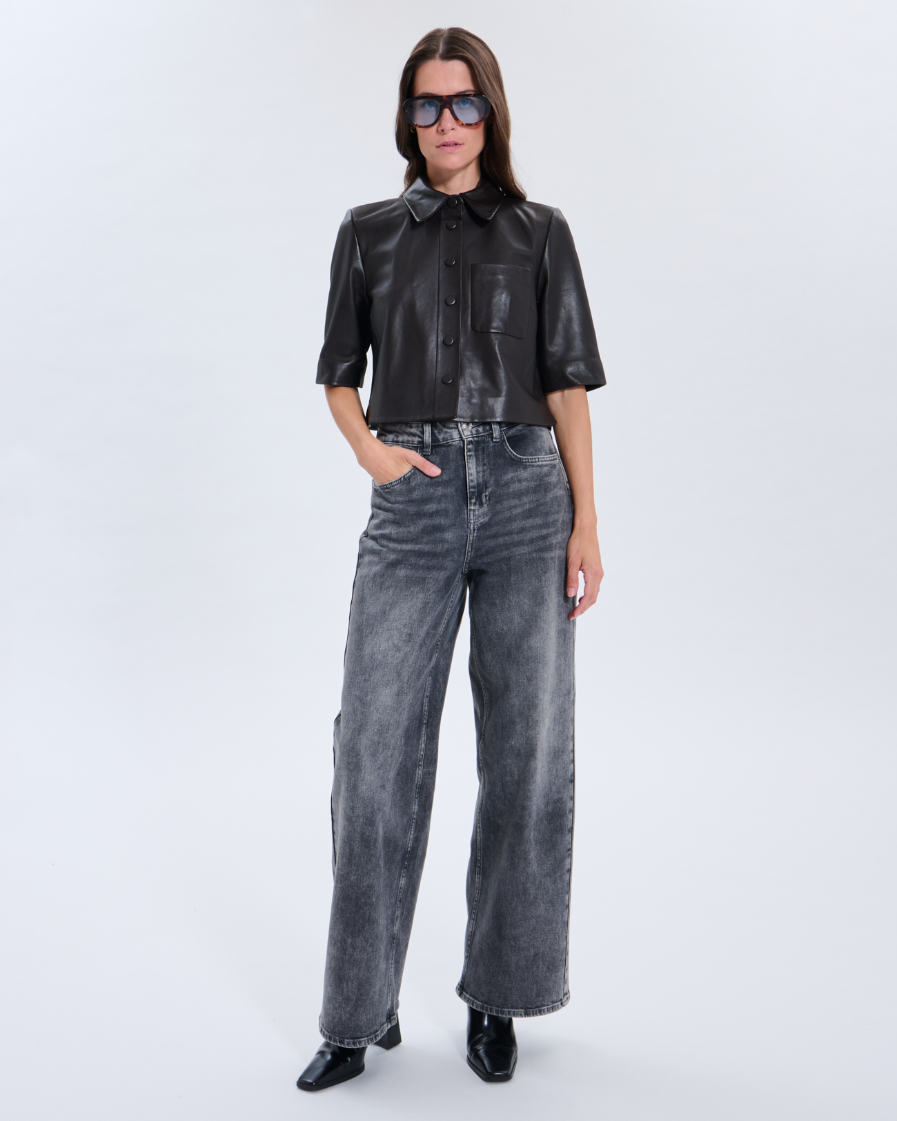 Celina Shirt Celina Shirt Chocolate ZAPA